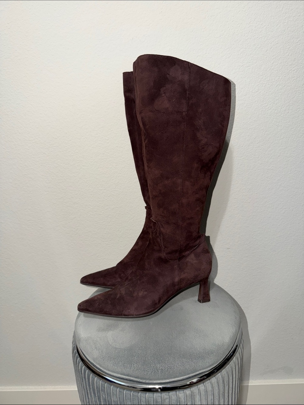 Naturalizer Women's Knee-High Suede Boots in Dark Chocolate